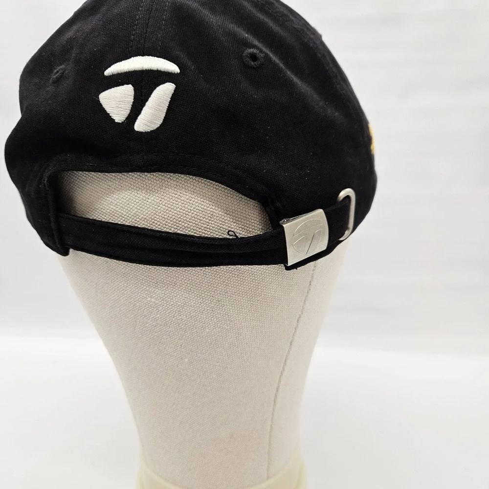 TaylorMade Hat‎ Strapback Golf Cap Mens Black Burner TMAX Gear Lightweight